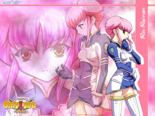 Eizan kikukawa anime girls pink - a couple of anime girls free wallpaper