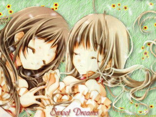 Two girls daisy field sleeping - daisy free wallpaper