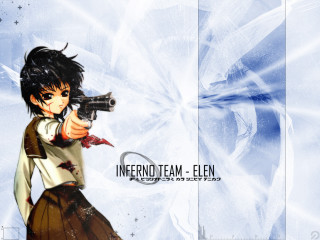 Anime gun blood explosion school - expressionism free wallpaper