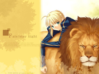 Woman lion blue dress neo - ufotable free wallpaper