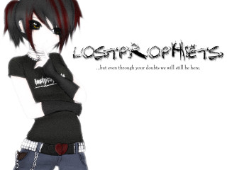 Lost heights gothic anime brown - a black shirt and jeans free wallpaper