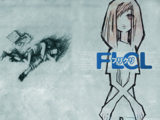 Girl man ground blue word - the ground behind her free wallpaper
