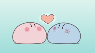 Cartoon characters heart foreheads love - their forehead free wallpaper