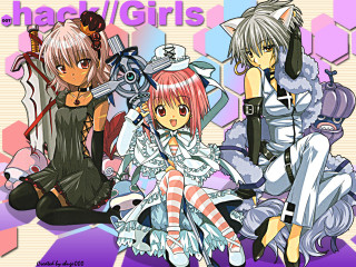 Three anime girls halloween fur - three anime girl free wallpaper