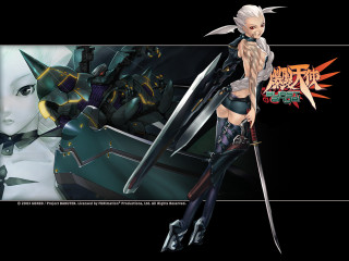 Woman sword demon cybernetics portrait - cybernetic free wallpaper