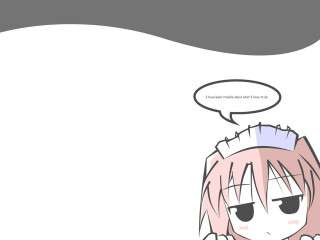 Alice maid anime speech bubble - a cartoon character free wallpaper