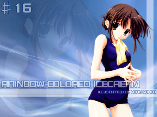 Girl blue dress yellow scarf - a yellow scarf free wallpaper