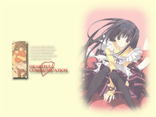 Long haired girl heart banner - banner free wallpaper