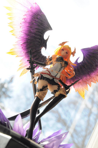 Doll sword wings pole window - a statue free wallpaper