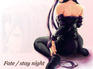 Woman long hair sitting crossed - anime art style free wallpaper