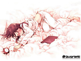 Girl bed book blush pajamas - her stomach free wallpaper