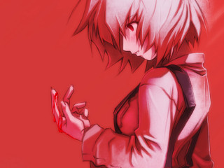 Aya goda yandere red background - red free wallpaper for desktop