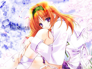Anime girl red hair white 7 - red hair free wallpaper