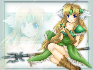 Girl sword green outfit table - a green outfit free wallpaper