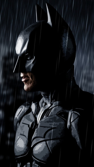 Batman rain military matte portrait - the rain free wallpaper