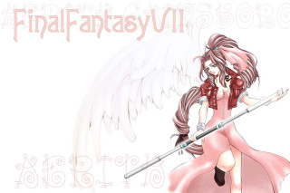 Girl sword angel wings final - final free wallpaper