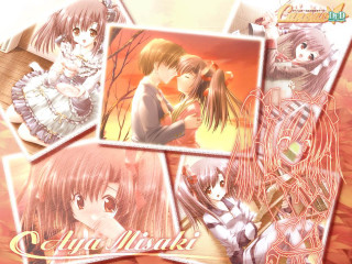 Anime couple trees leaves red - a background of trees free wallpaper