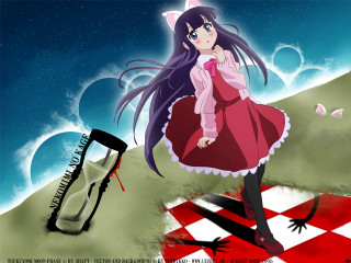Girl dress wine checkered moon - a bottle of wine free wallpaper