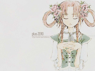 Girl flower braid cellphone smile - long hair and a flower free wallpaper