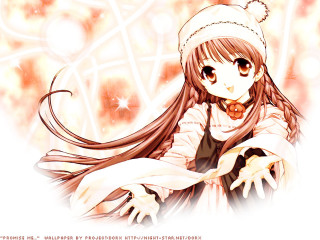 Girl hat dress scarf braid - net art free wallpaper