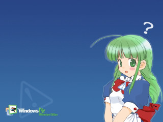 Anime girl green hair red - green hair free wallpaper