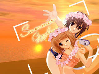 Sisters sunset sand camera flower - the sand free wallpaper