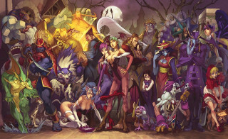Cartoon characters building ghost full - a group of cartoon characters free wallpaper