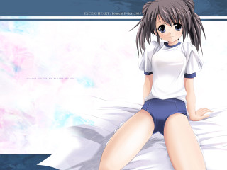 Girl bed blue eyes blush - over her body free wallpaper