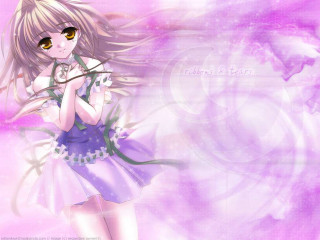 Girl wand longhair purple background - a white circle free wallpaper