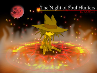 Cartoon character fire circle hat - dark soul free wallpaper
