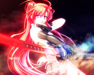 Anime character sword red back - anime style free wallpaper