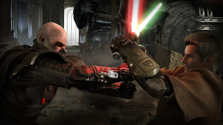 Man light saber star wars - unreal engine 5 free wallpaper