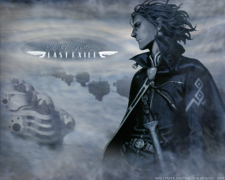 Futuristic city woman black coat - a futuristic city in the background free wallpaper