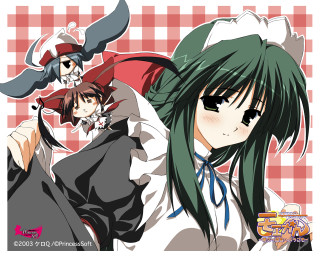 Anime characters long hair hats - their head free wallpaper