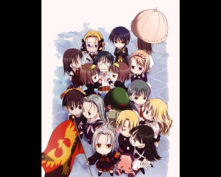 Anime group flag ball kikukawa - assemblage free wallpaper