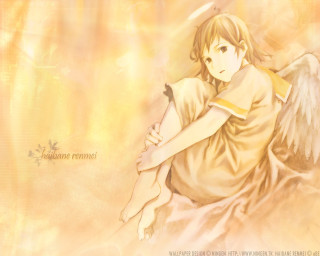 Imagine girl angel wings sunset - me free wallpaper