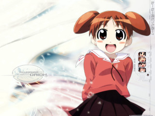 Girl ponytail redshirt blackskirt anime - a ponytail free wallpaper