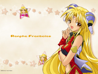 Blonde star magical girl portrait - a white background free wallpaper
