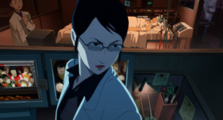 Woman glasses room tv bed - analytical free wallpaper
