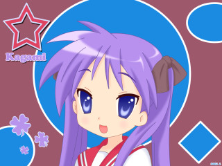 Purple hair blue eyes anime - anime visual free wallpaper