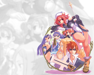 Anime group guns characters blue - a gun free wallpaper