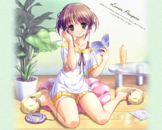 Girl teddy fan plant manga - the floor free wallpaper