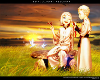 Couple field birds mushrooms neo - a mushroom free wallpaper