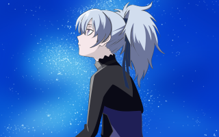 White hair astronaut starry sky - white hair free wallpaper