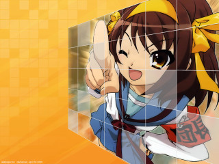 Girl yellow bow smiling school - a yellow bow free wallpaper