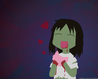 Gothic girl heart licking smile - her lip free wallpaper for desktop