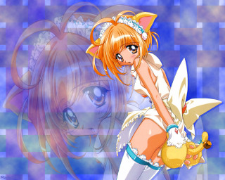 Anime girl smile cat ears - a big smile free wallpaper
