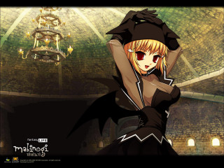 Black dress chandelier gothic portrait - a chandelier free wallpaper