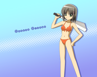 Woman bikini water microphone portrait - a woman in a bikini holding free wallpaper