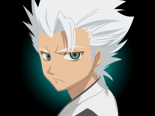 White hair green eyes serious - ufotable free wallpaper